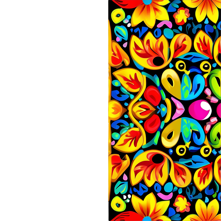 Mexican Floral Motifs Png 06202024 PNG Image