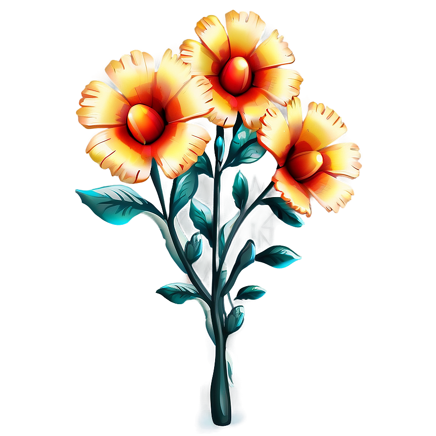 Mexican Garden Flowers Png 6 PNG Image