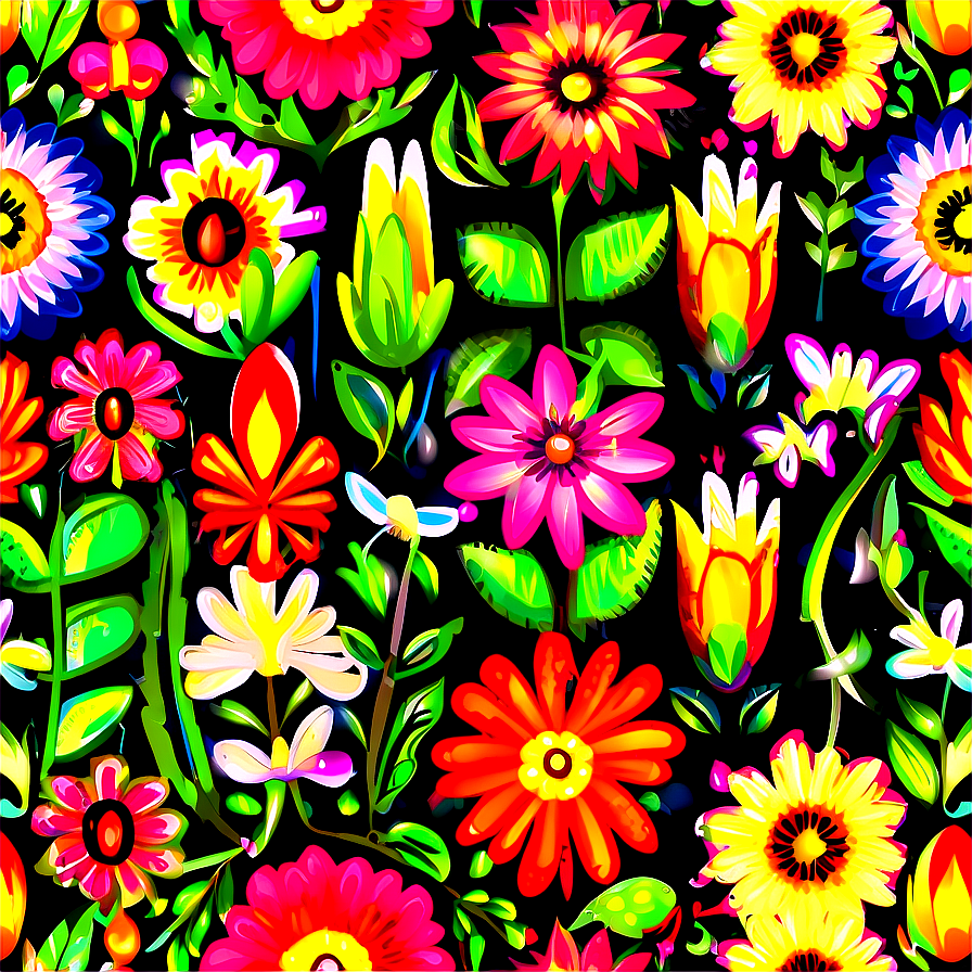 Mexican Garden Flowers Png Uts28 PNG Image