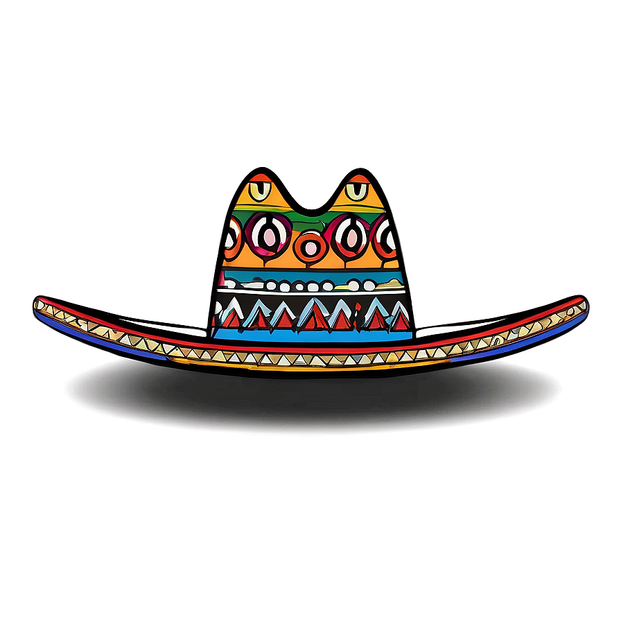 Mexican Hat Outline Png Kpp40 PNG Image