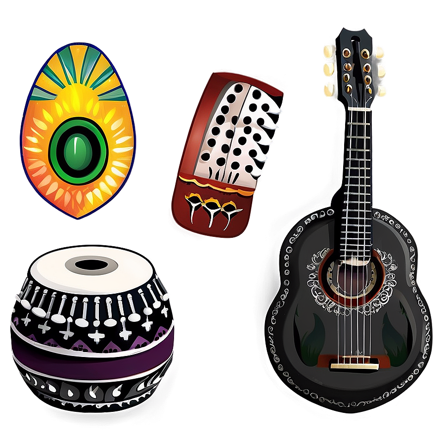 Mexican Music Instruments Png 05212024 PNG Image