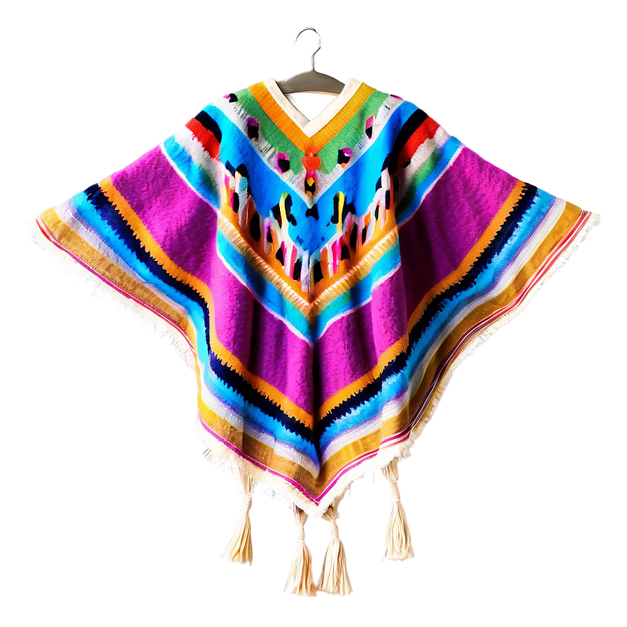 Mexican Poncho Blanket Style Png Fmr44 PNG Image