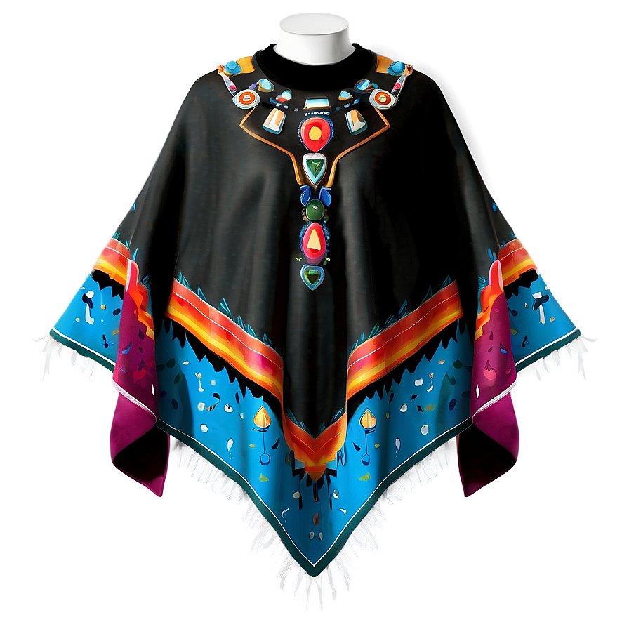 Mexican Poncho Costume Png Lvl98 PNG Image