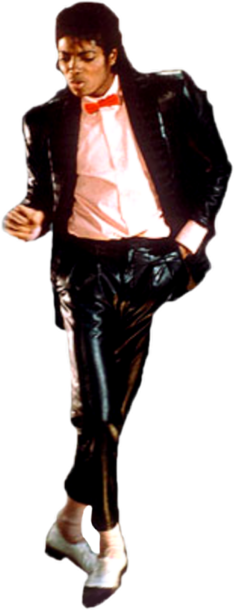 Michael_ Jackson_ Classic_ Pose PNG Image