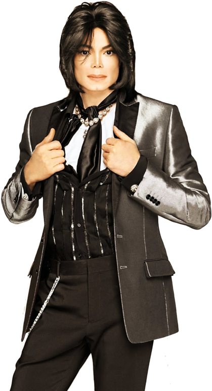 Michael Jackson Classic Pose PNG Image