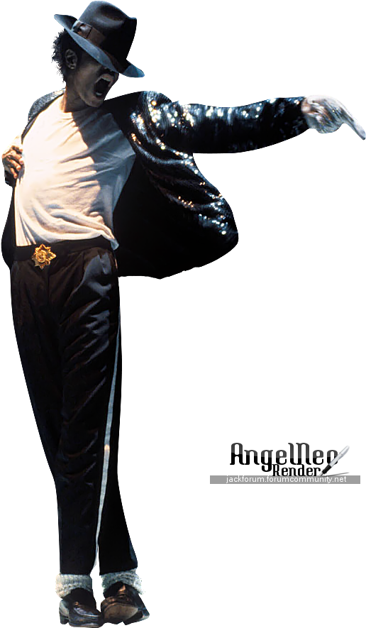 Michael Jackson Iconic Pose PNG Image