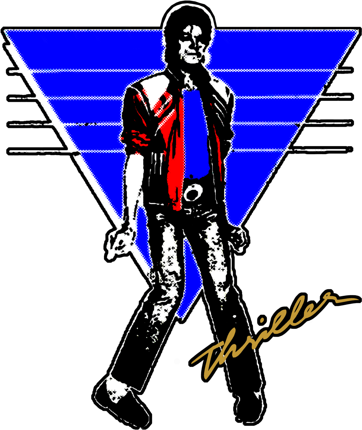 Michael Jackson Thriller Pose PNG Image