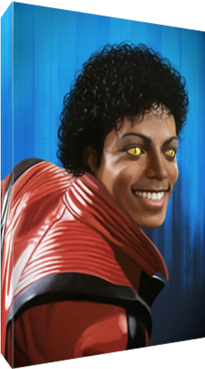 Michael Jackson Thriller Smile Illustration PNG Image