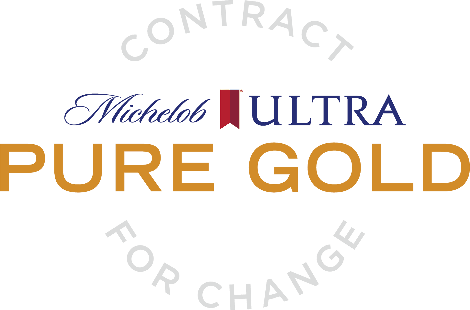 Michelob Ultra Pure Gold Logo PNG Image