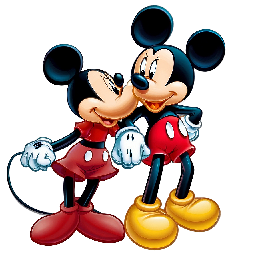 Mickey And Minnie Cartoon Png Aaq PNG Image