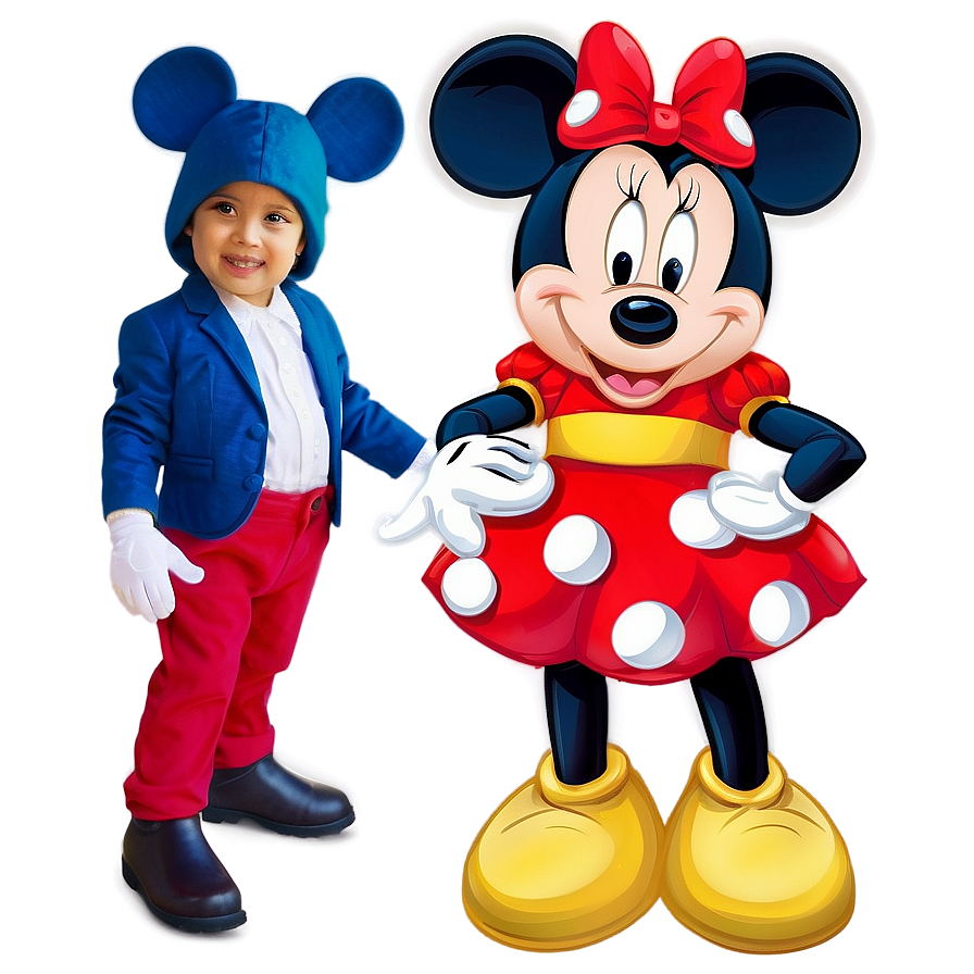 Mickey And Minnie Costume Png Qbh96 PNG Image