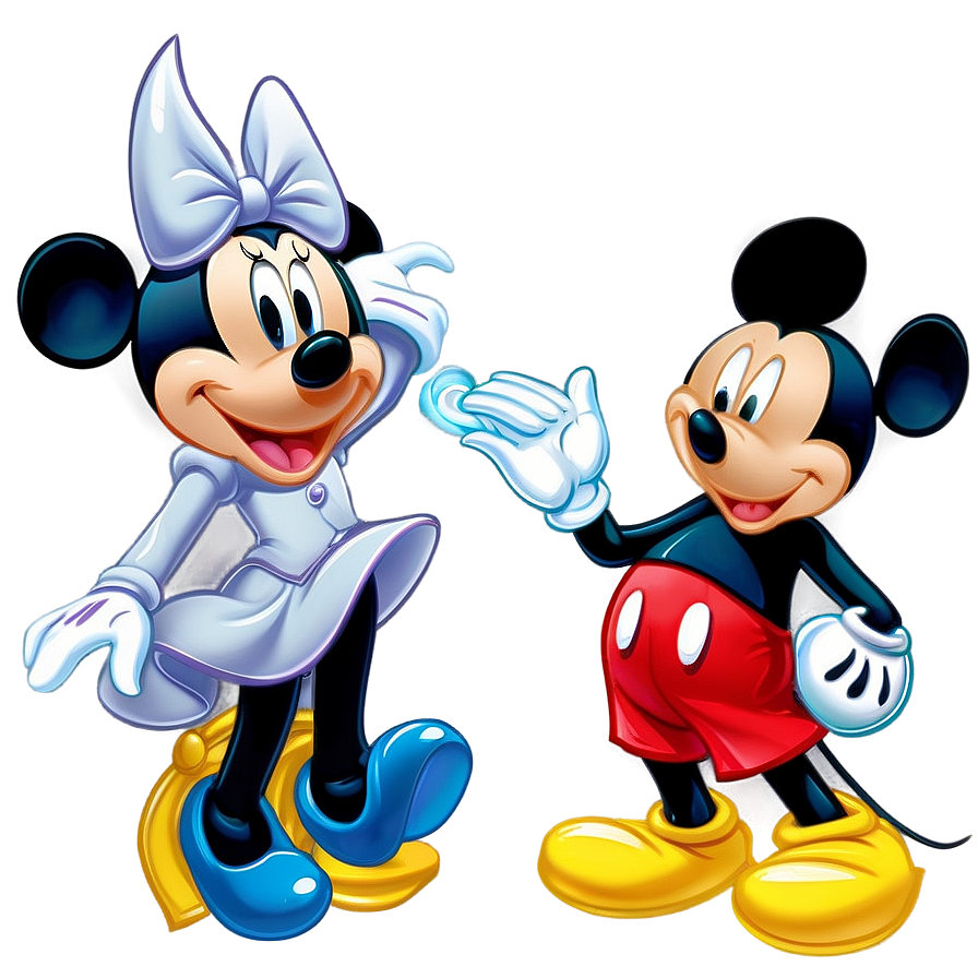 Mickey And Minnie Dancing Png Ejk PNG Image