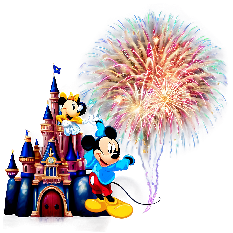 Mickey And Minnie Fireworks Png 88 PNG Image