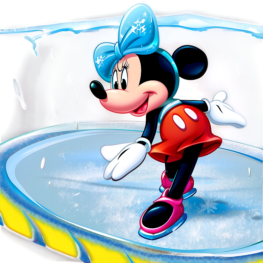 Mickey And Minnie On Ice Png Wsf83 PNG Image