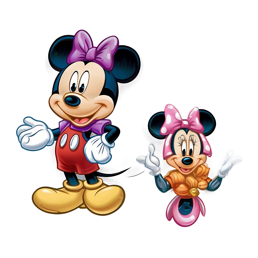 Mickey And Minnie Thanksgiving Png Hfu PNG Image