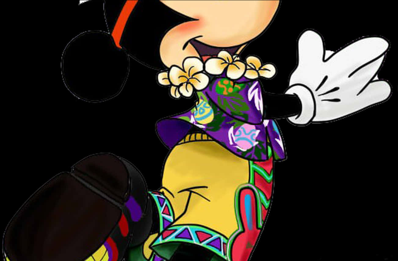 Mickey Mouse Aloha Shirt PNG Image