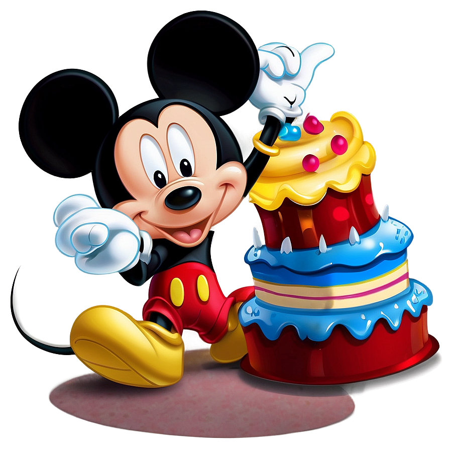 Mickey Mouse Birthday A PNG Image