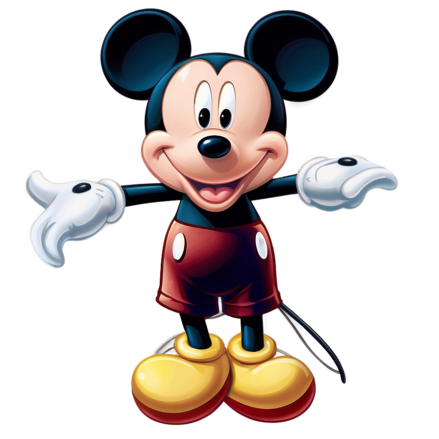 Mickey Mouse Black And White Png 27 PNG Image