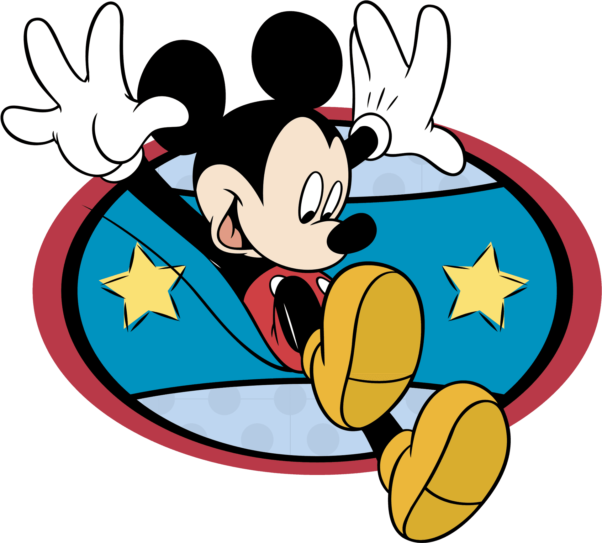 Mickey_ Mouse_ Classic_ Pose_ Vector PNG Image