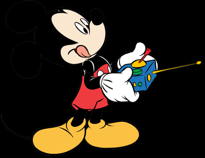 Mickey Mouse Conducting Music PNG Image