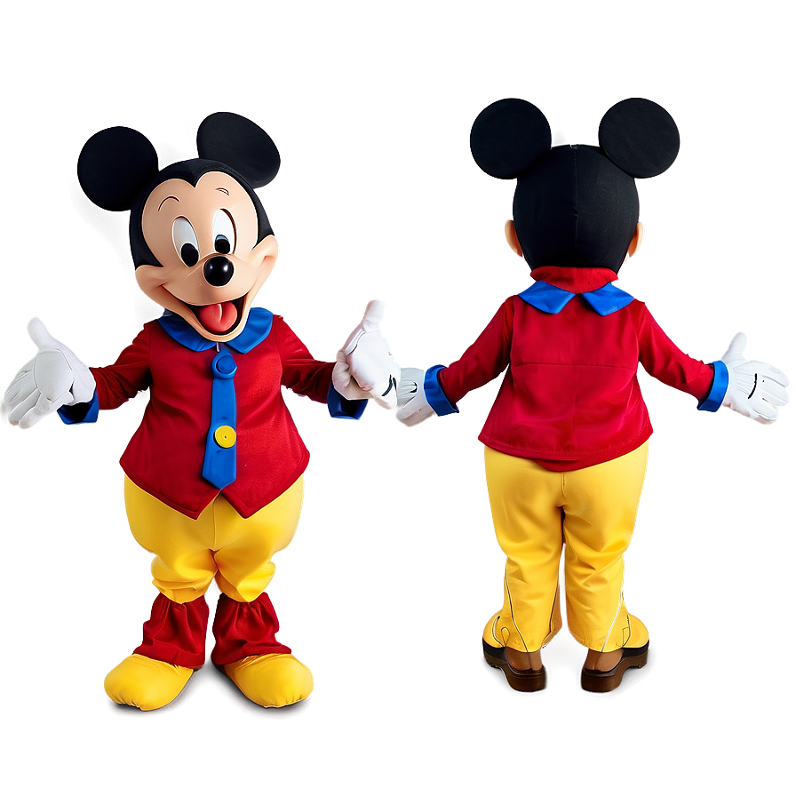 Mickey Mouse Costume Look Png Qnf PNG Image