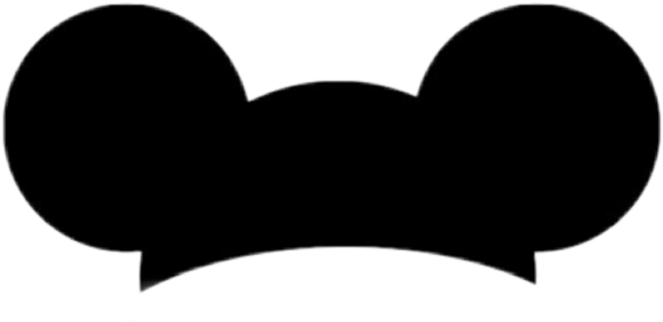 Mickey Mouse Ears Silhouette PNG Image