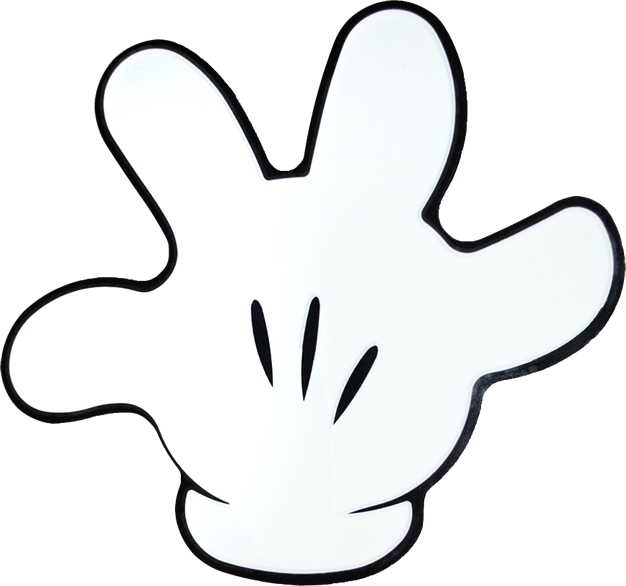 Mickey Mouse Hand Gesture PNG Image