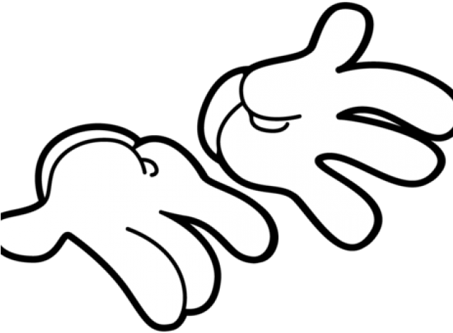 Mickey Mouse Hands Vector PNG Image