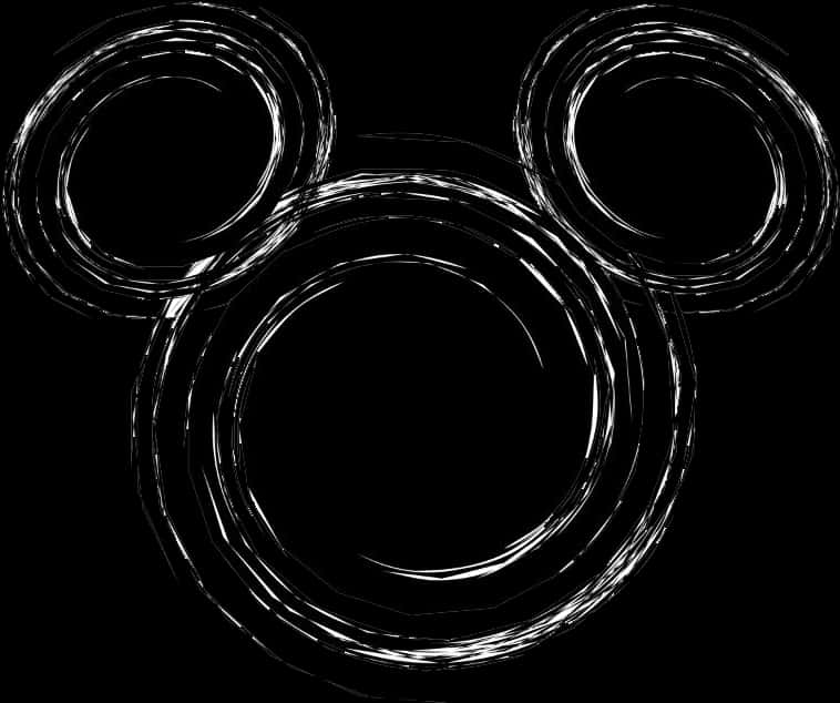 Mickey Mouse Icon Sketch PNG Image