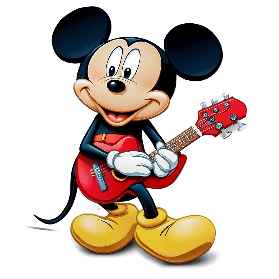 Mickey Mouse Playing Guitar Png 81 PNG Image