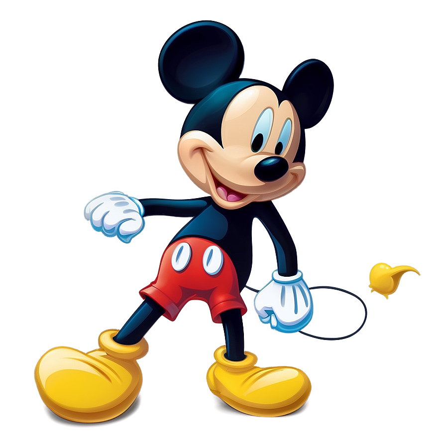 Mickey Mouse Pose Silhouette Png 06202024 PNG Image