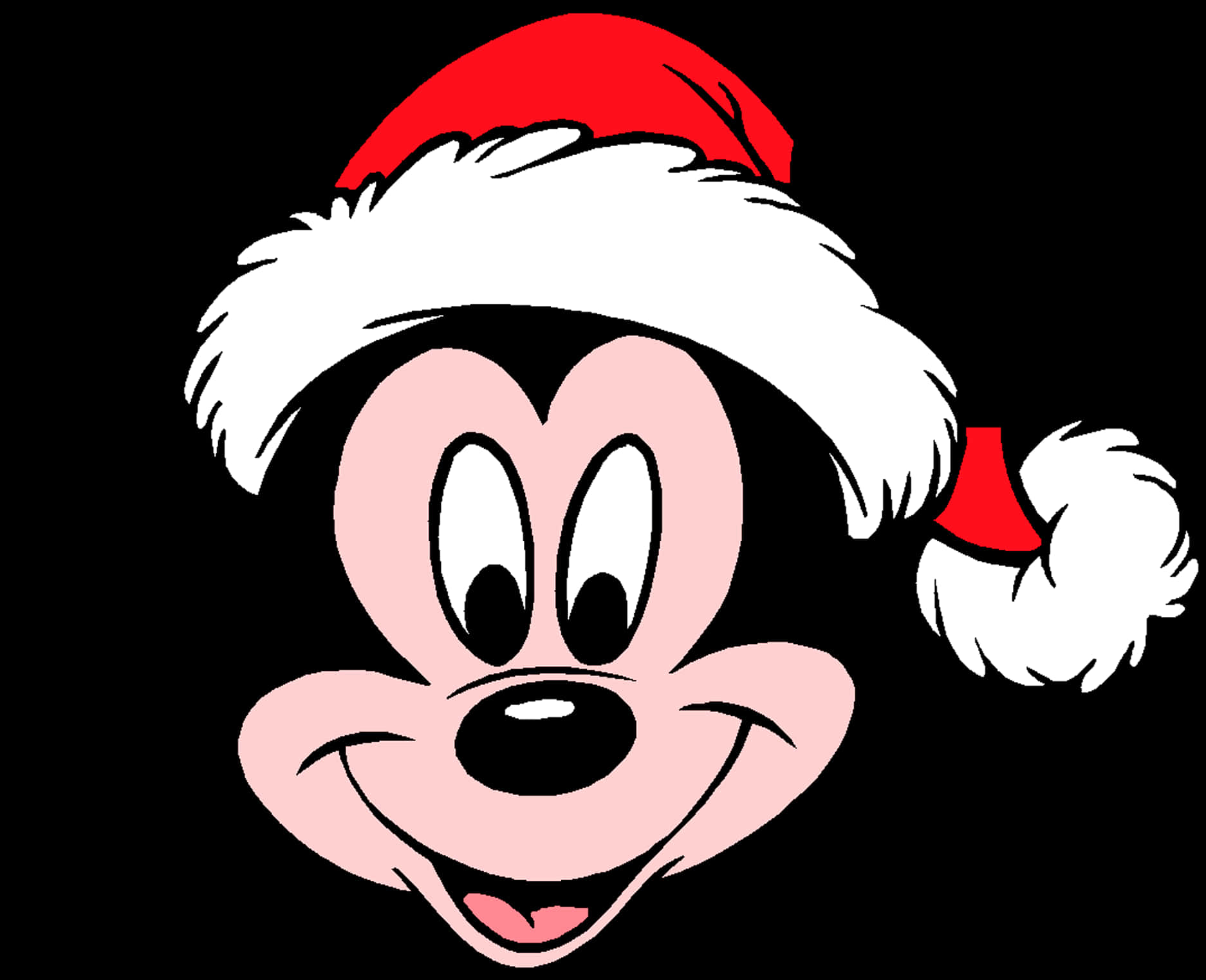 Mickey Mouse Santa Hat PNG Image