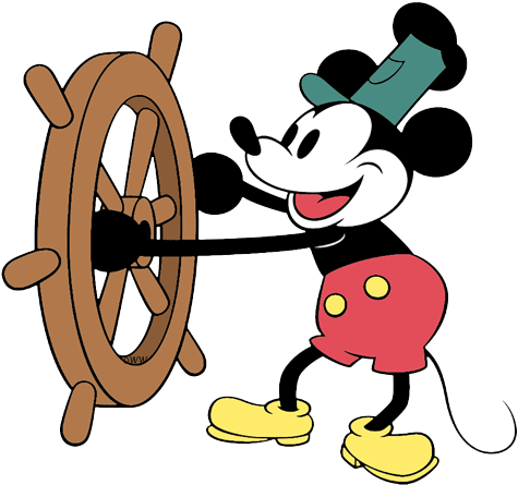 Mickey_ Mouse_ Steering_ Wheel_ Illustration.png PNG Image