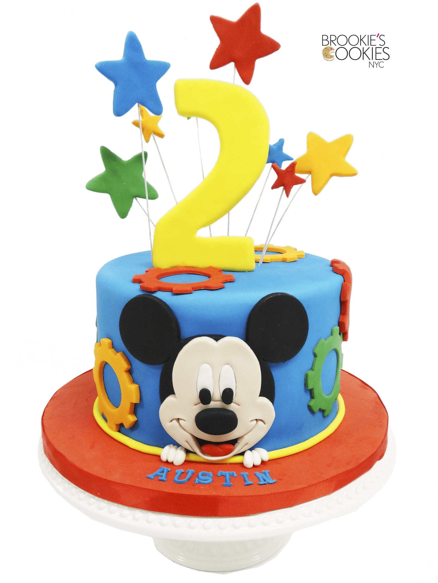 Mickey Mouse2nd Birthday Cake PNG Image