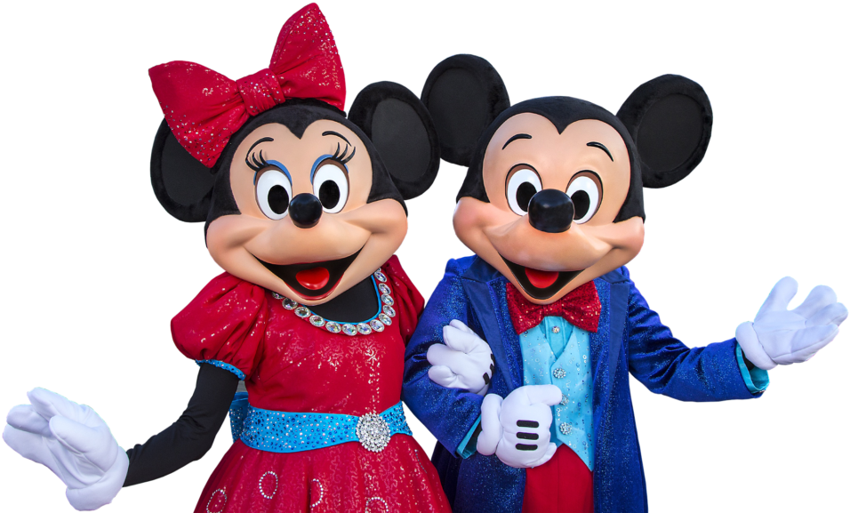 Mickeyand Minnie Mouse Posing PNG Image