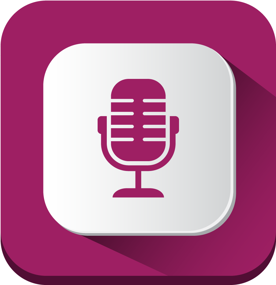 Microphone App Icon PNG Image