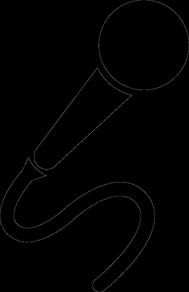 Microphone_ Outline_ Vector PNG Image