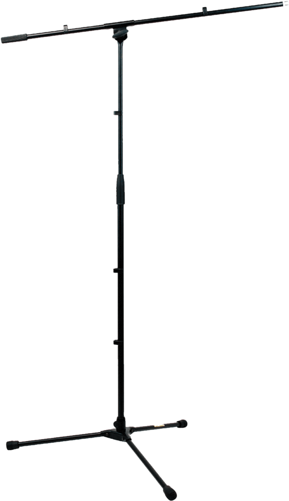 Microphone Stand Isolatedon White PNG Image