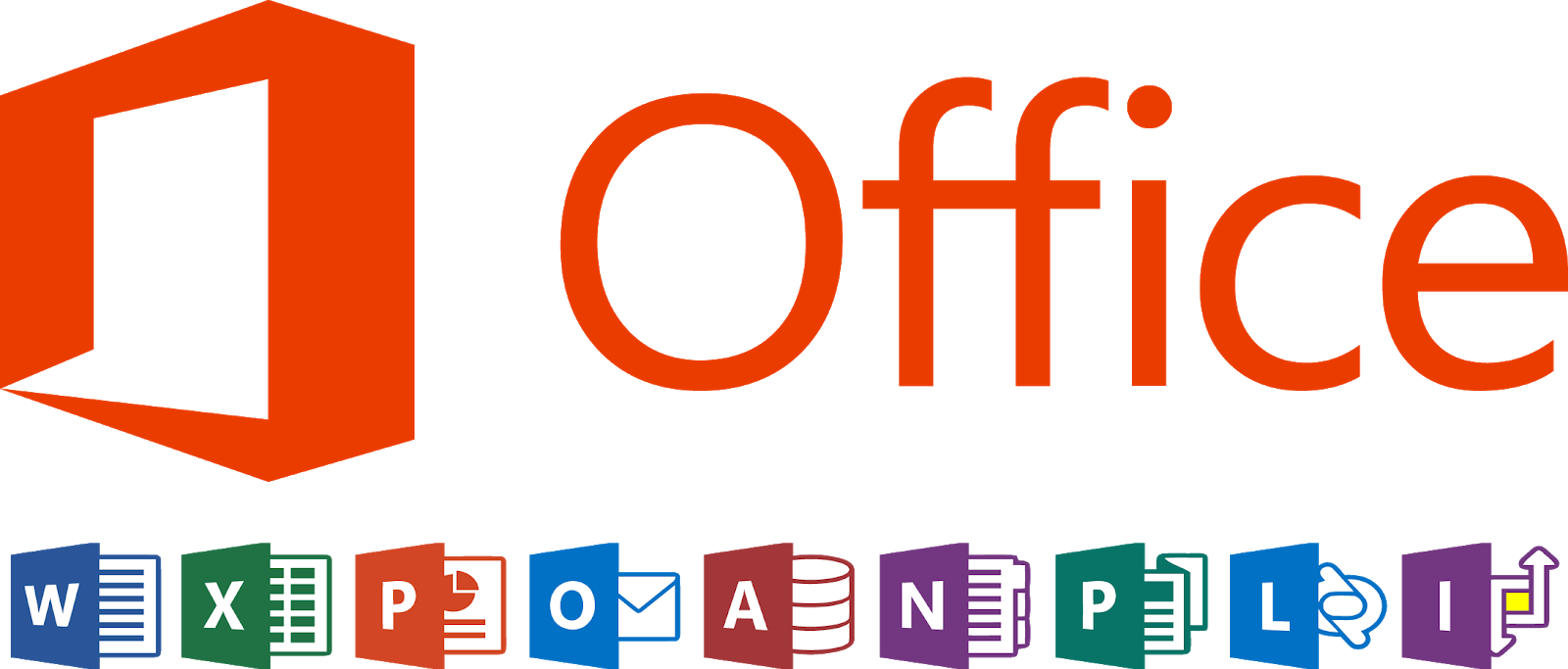 Microsoft Office Suite Icons PNG Image