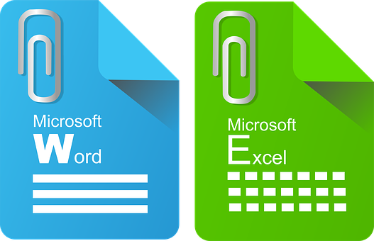 Microsoft Word Excel Icons PNG Image