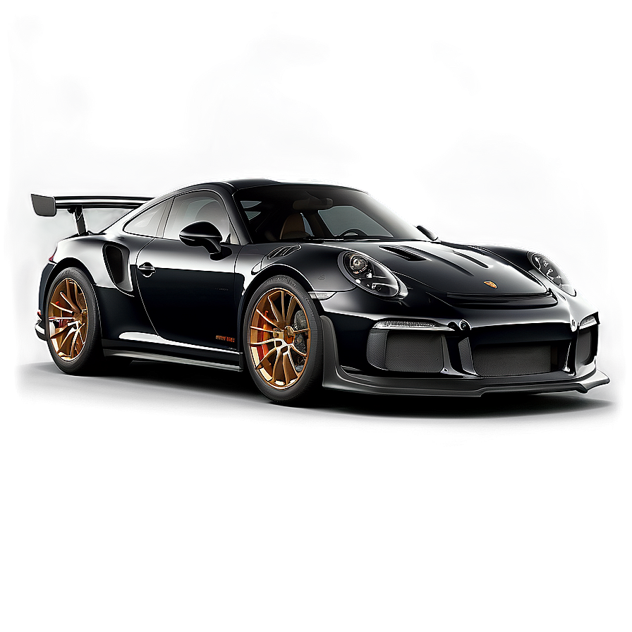 Midnight Black Porsche 911 Gt3 Rs Png Mjk93 PNG Image