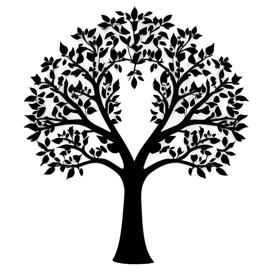 Midnight Black Tree Design Png Gqk96 PNG Image