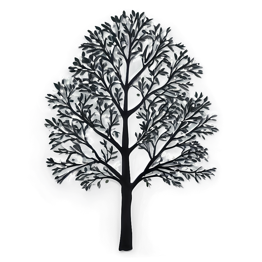 Midnight Black Trees Png Hnh PNG Image