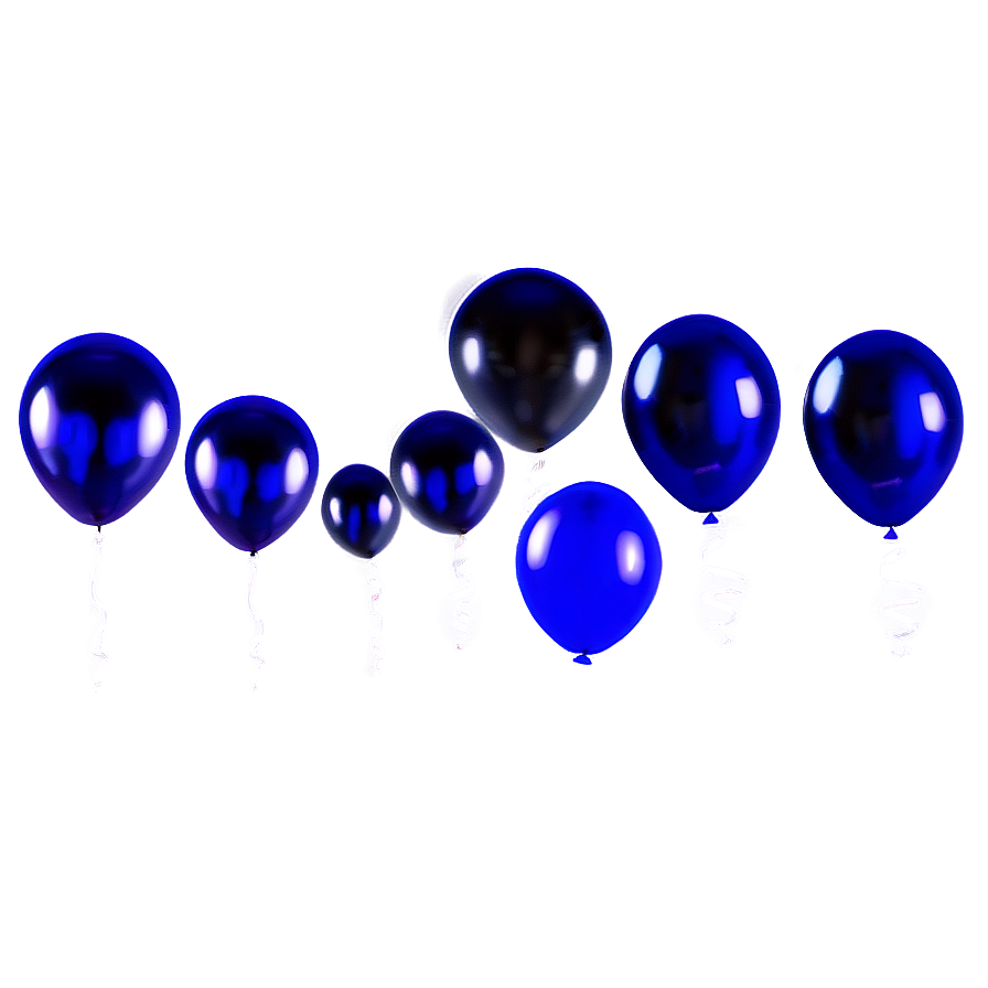 Midnight Blue Balloons Png 89 PNG Image