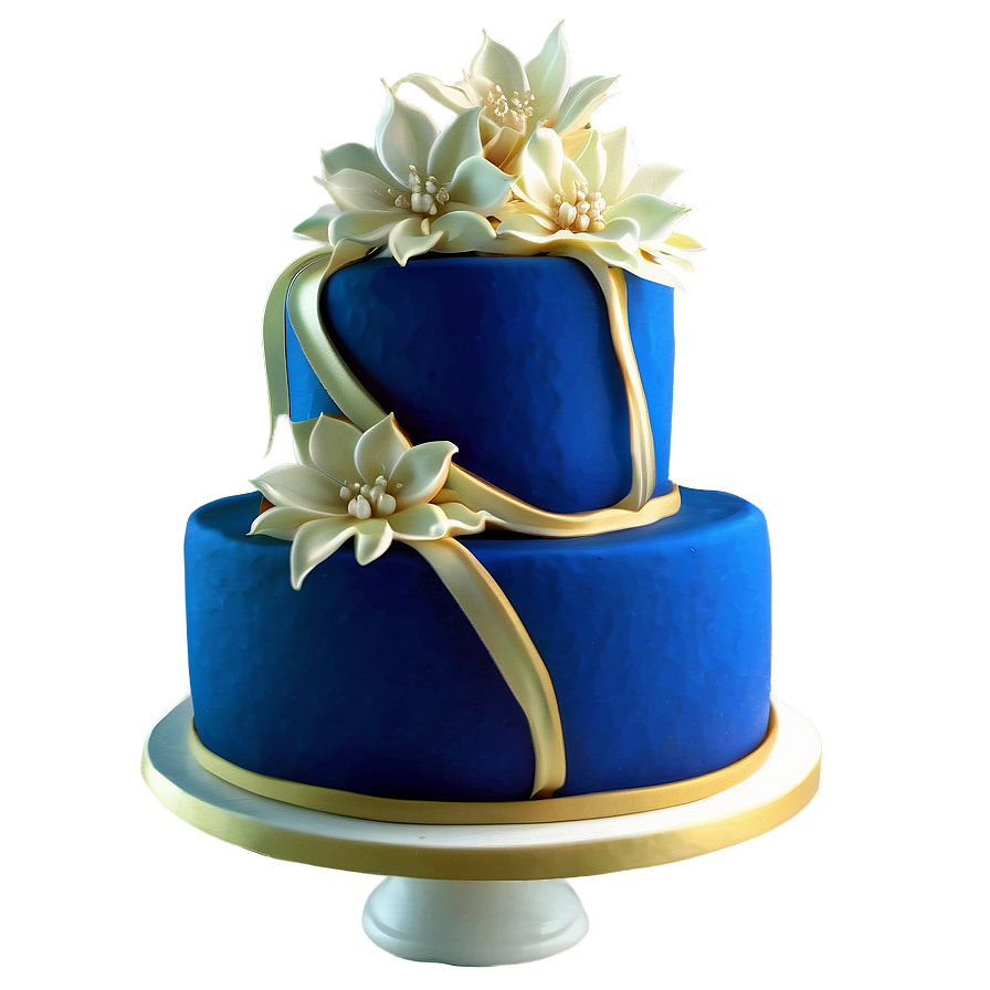 Midnight Blue Wedding Cake Png Kms PNG Image