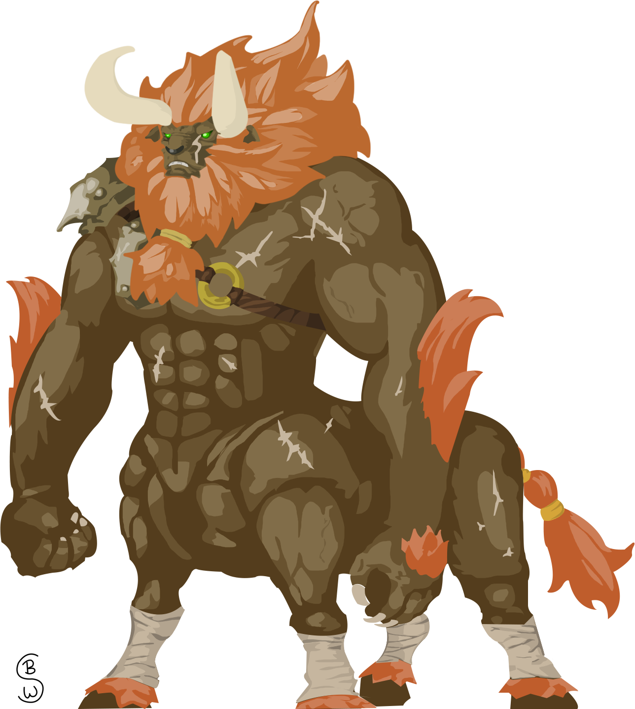 Mighty_ Beast_ Warrior PNG Image