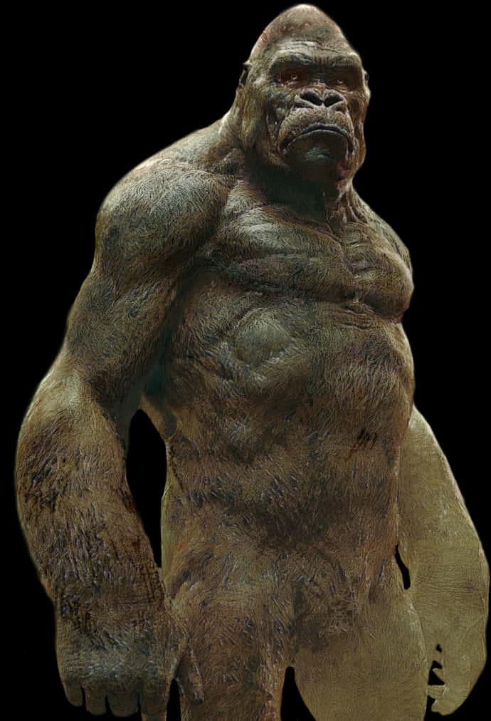 Mighty King Kong Portrait PNG Image