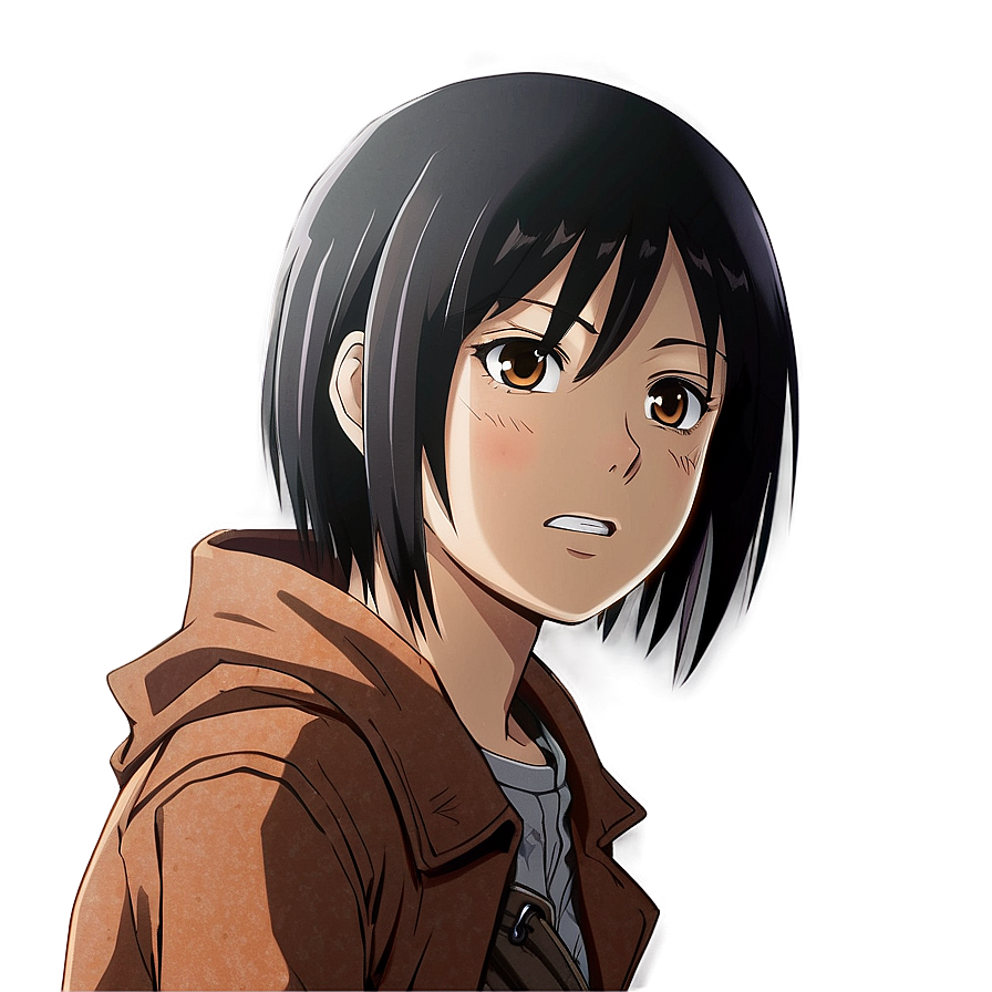 Mikasa Ackerman Farewell Scene Png Gfs43 PNG Image