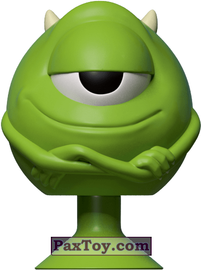 Mike Wazowski Figure Smiling PNG Image