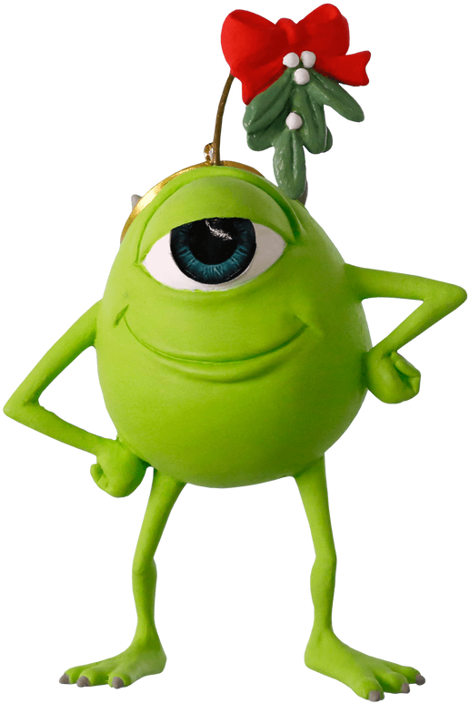 Mike Wazowski Holiday Ornament PNG Image